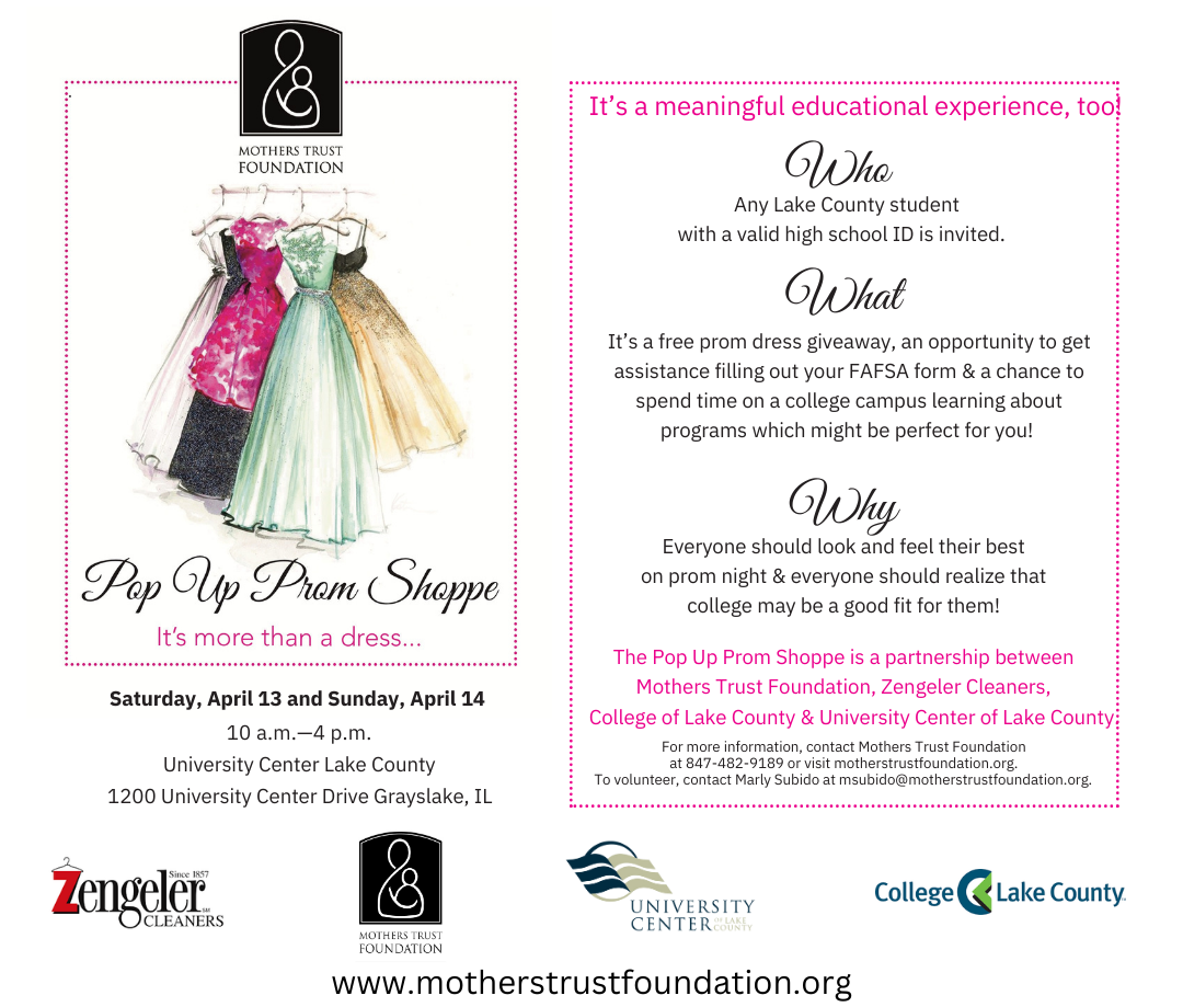 Pop-Up Prom Shop at University Center of Lake County